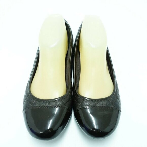 B.O.C. Ballerina flats Women size‎ 8.5 Brown Faux Leather quilted cap toe - Picture 1 of 10